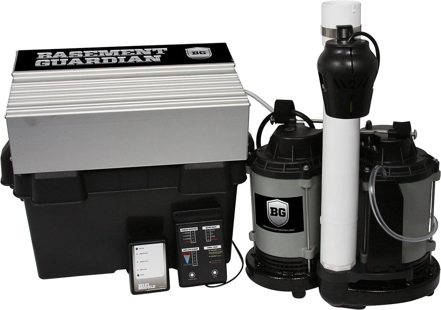 Premium Wi-Fi Connected Total Basement Protection System, Black